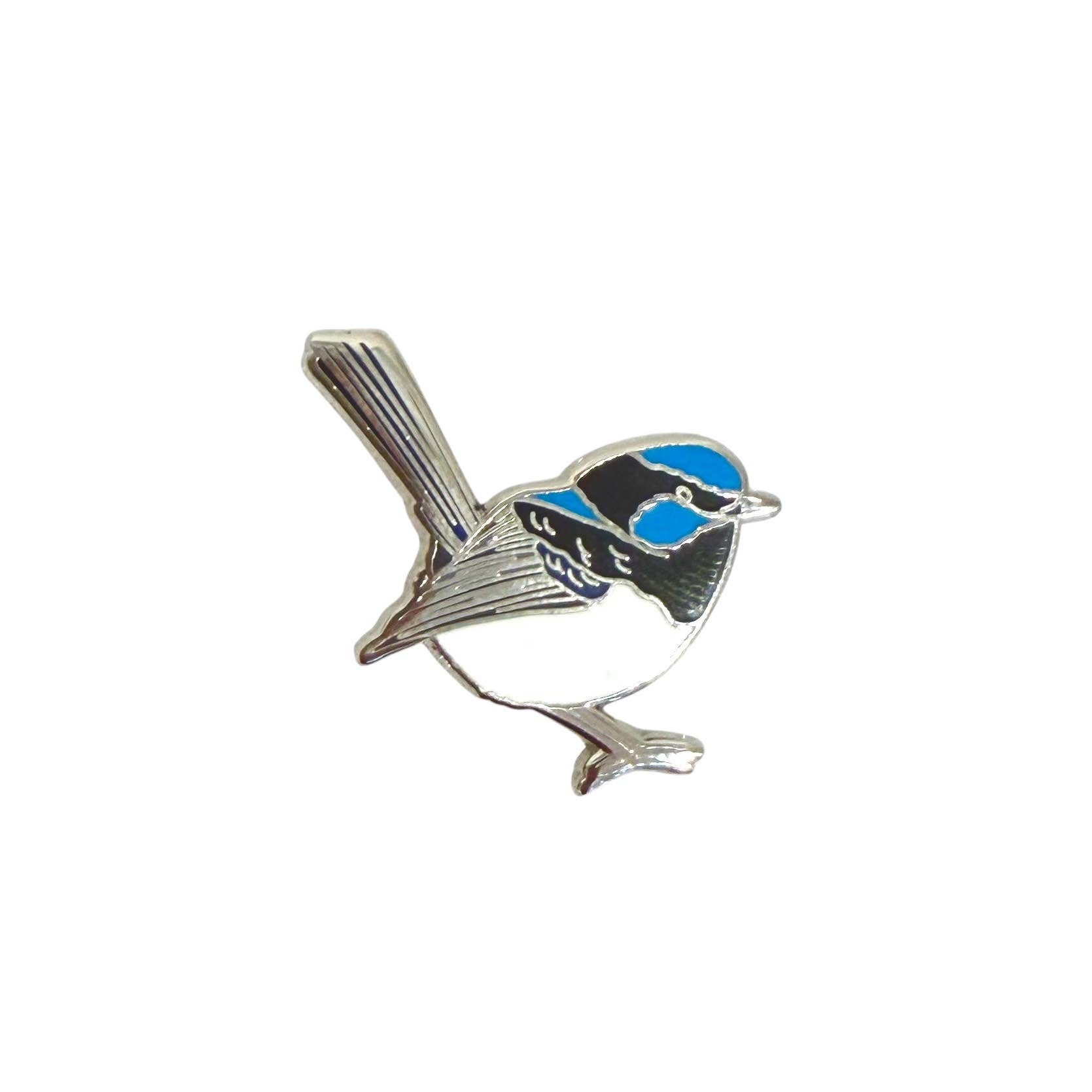 Red Parka - Wholesale Lapel pin/button - Superb Fairy Wren Pin