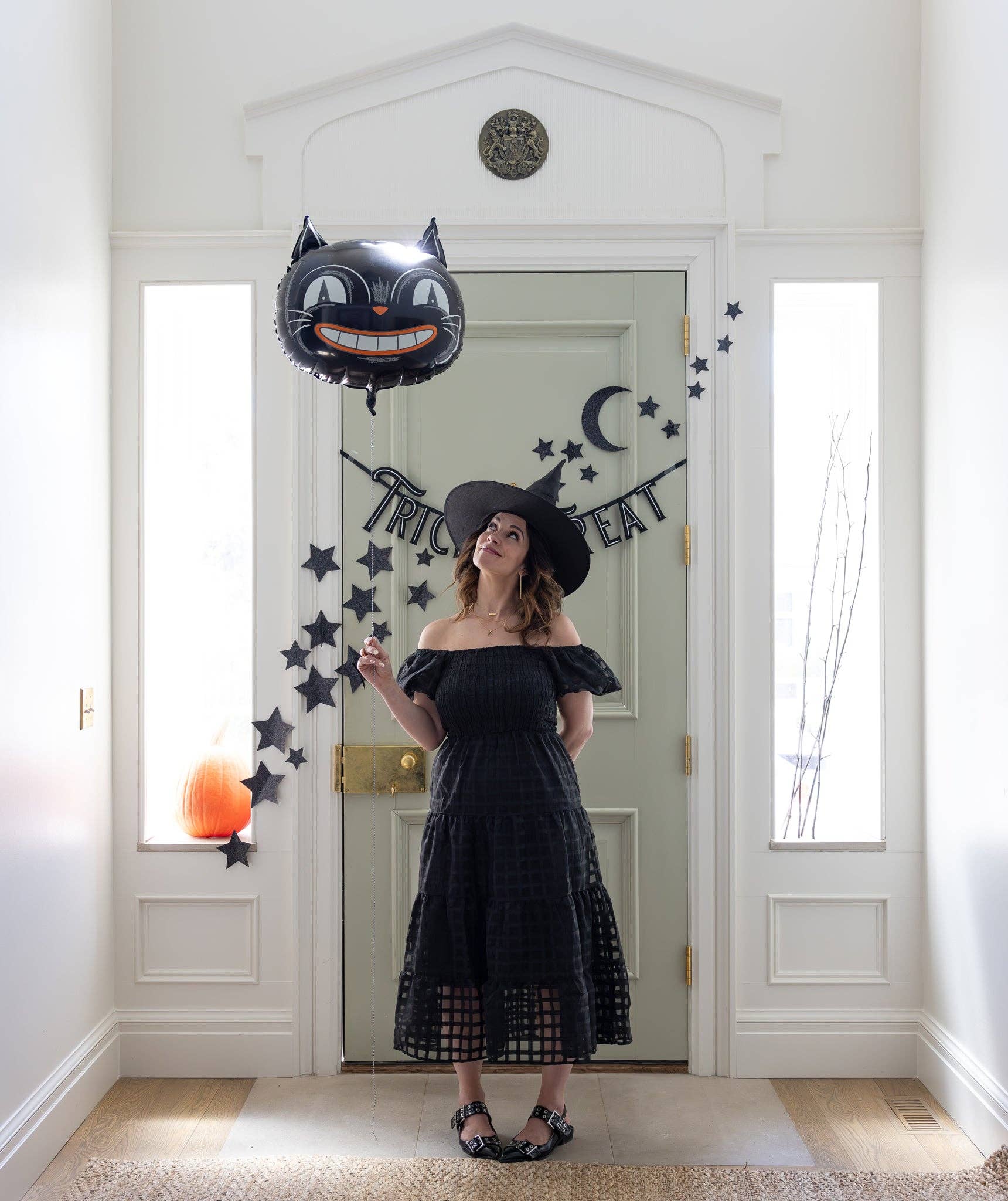 My Mind’s Eye - Wholesale Balloon - VHP1116 - Vintage Halloween Cat Mylar Balloon1