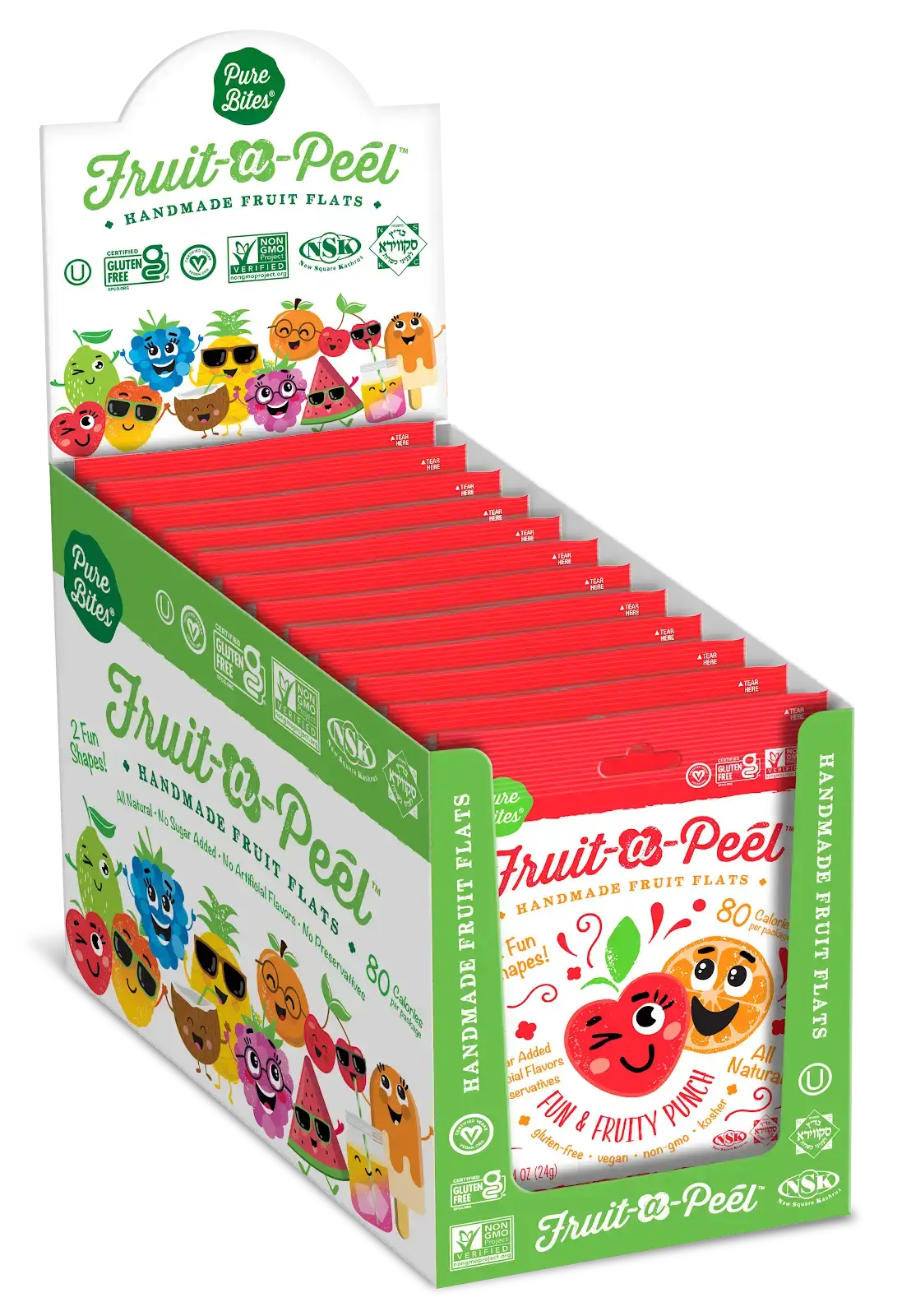 Fruit-a-Peel - Wholesale Fruit Snacks - Fruit-a-Peel Fun and Fruity Punch Fruit Flats1