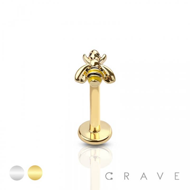 GOUJON DE LABRET EN ACIER INOXYDABLE 316L AVEC FILETAGE INTERNE pour la vente par CRAVE