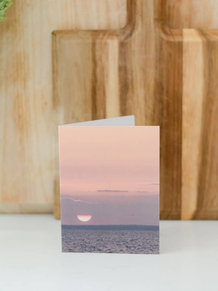 Sunsetting on Summer - Fine Art Note Card for wholesale by Ashley Cadrin Local Imagery