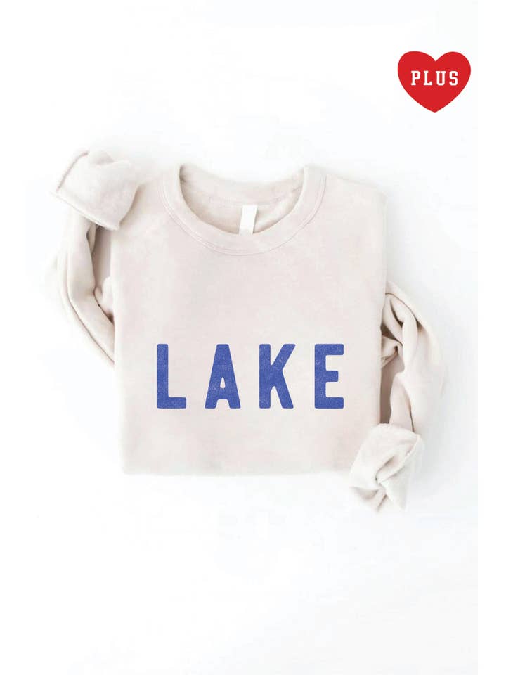 OAT COLLECTIVE - Wholesale Graphic Sweatshirt - Women's - LAKE Plus Graphic Sweatshirt