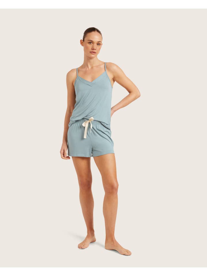 Goodnight Sleep Shorts - Mineral Blue for wholesale on Faire1
