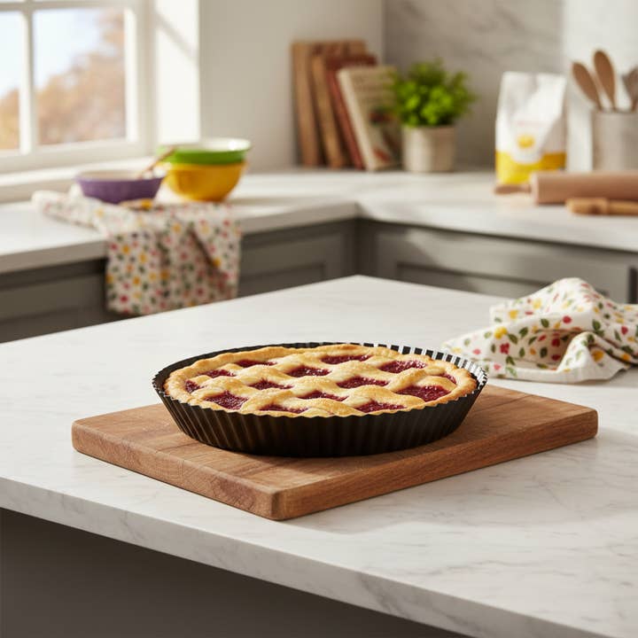 Crostata antiaderente alluminio stampo furbo 7 strati PFOA free antigraffio made in italy per la vendita all'ingrosso da parte di Mamù