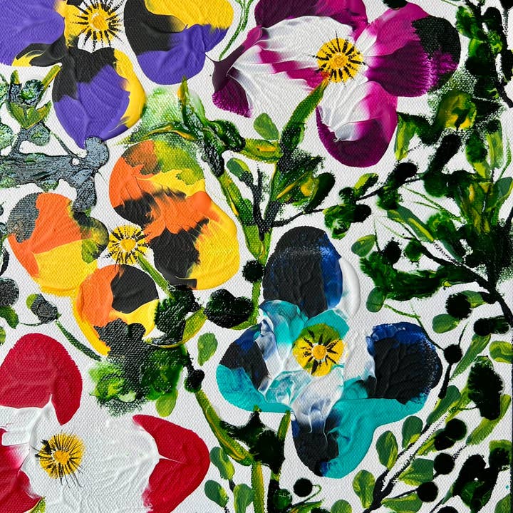 Peinture Jardin des Sourires – Toile Galerie Enveloppée 14"x11" pour la vente par Toronto Art Gallery