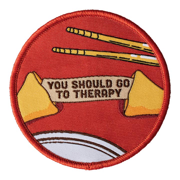 You Should Go To Therapy (Iron-On Patch) for wholesale by Retrograde Supply Co.