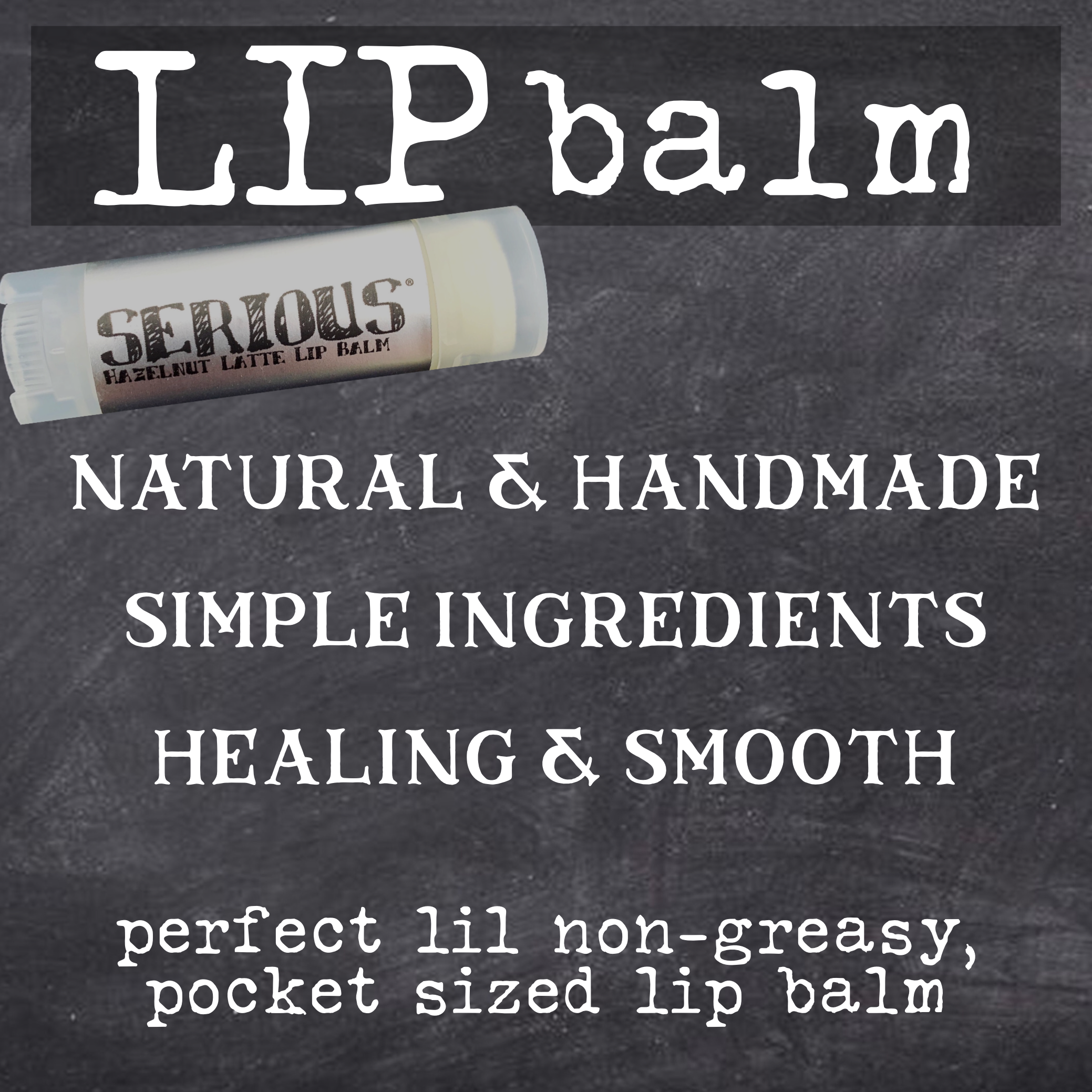 Serious Lip Balm – wholesale Skylt – Produktskyltar för alla produkter0