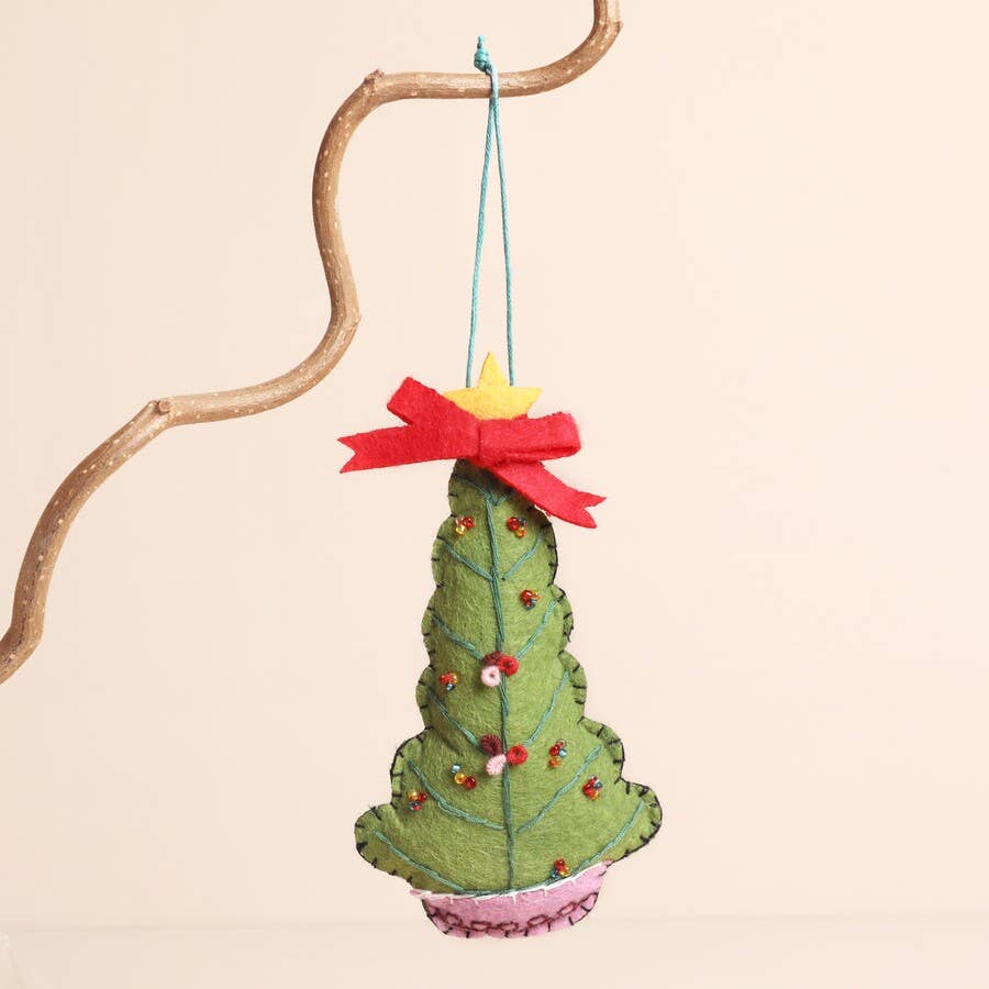 Lisa Angel – wholesale Christmas decoration – Felt Christmas Tree Hanging Decoration0