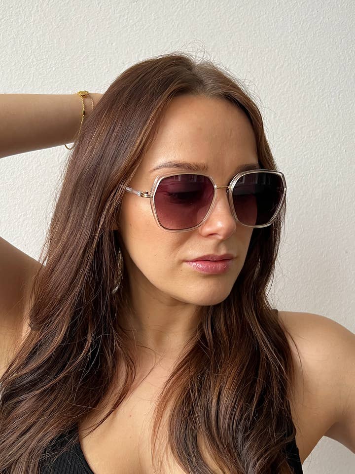 Plastic frame oversized sunglasses for wholesale by AFA COLLECTIVE