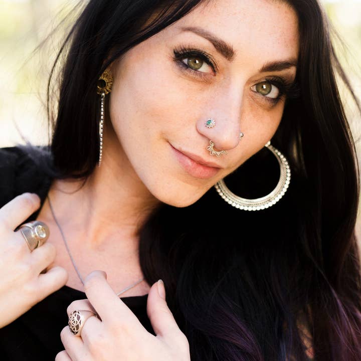 Omni Collection – wholesale Nose ring – Lotus Flower Septum Ring1