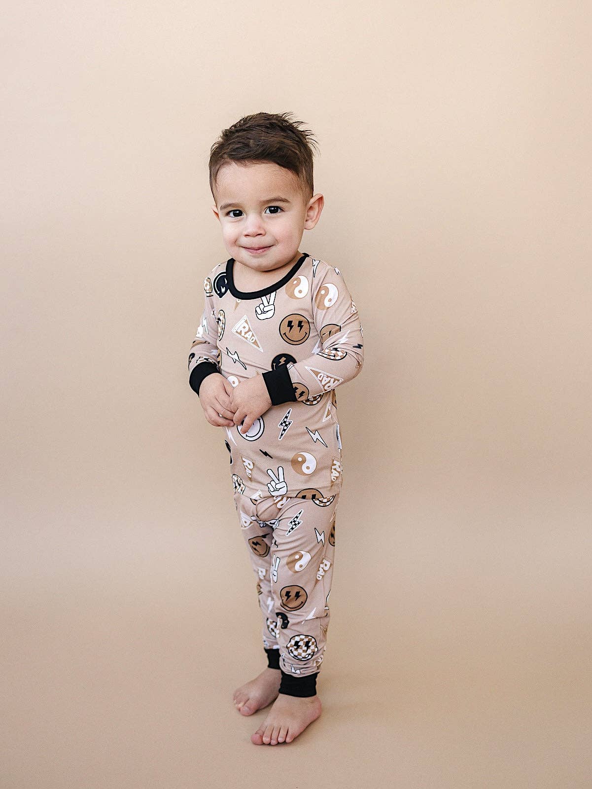 Lucky Panda Kids - Wholesale Lounge Set - Kids - Bamboo Two Piece Set | Latte Rad Vibes4