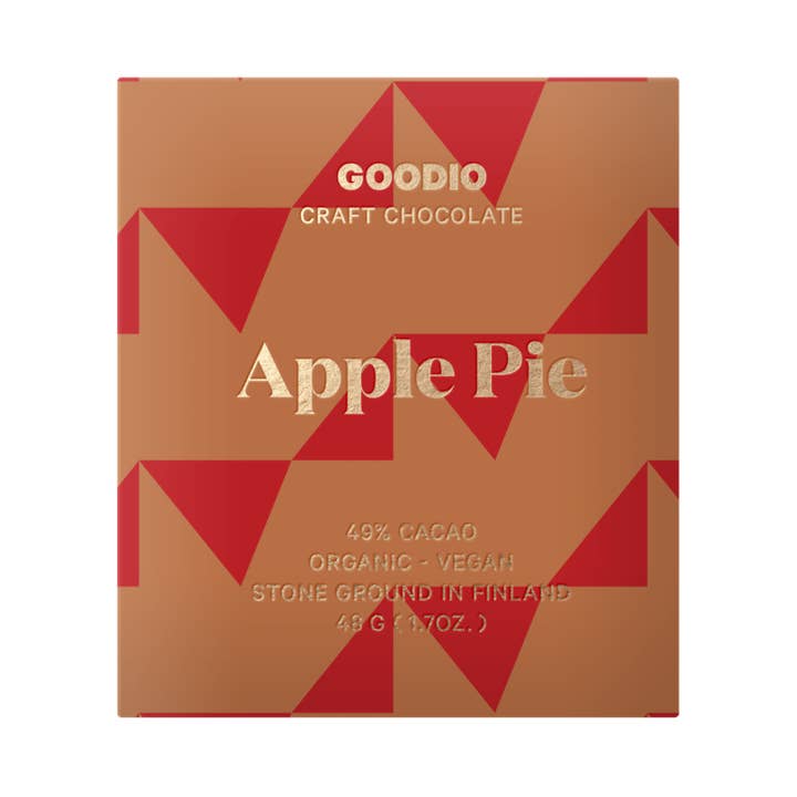 Goodio USA - Wholesale Chocolate bar - Apple Pie Chocolate 49%1