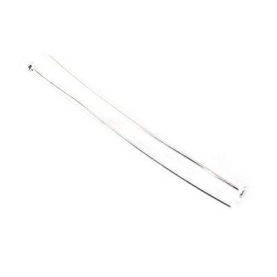 2" length Sterling Silver Disc Headpin, 22 Gauge Wire, 10 pieces per Bag for wholesale by Beads of Cambay