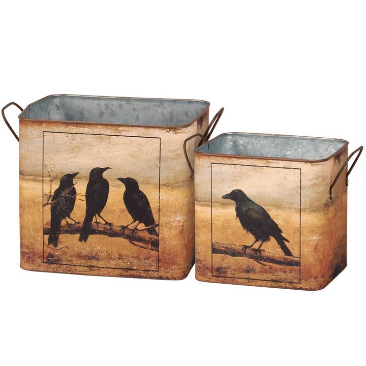 Raven Bin Set for wholesale by Primitives by Kathy