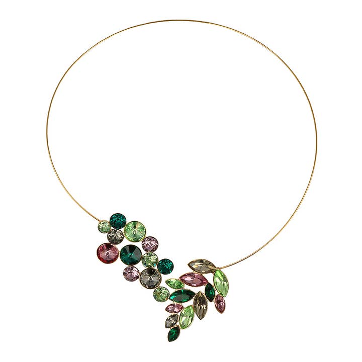 Collar Blossom Big - Dorado, hecho a mano para venta al por mayor de OTAZU