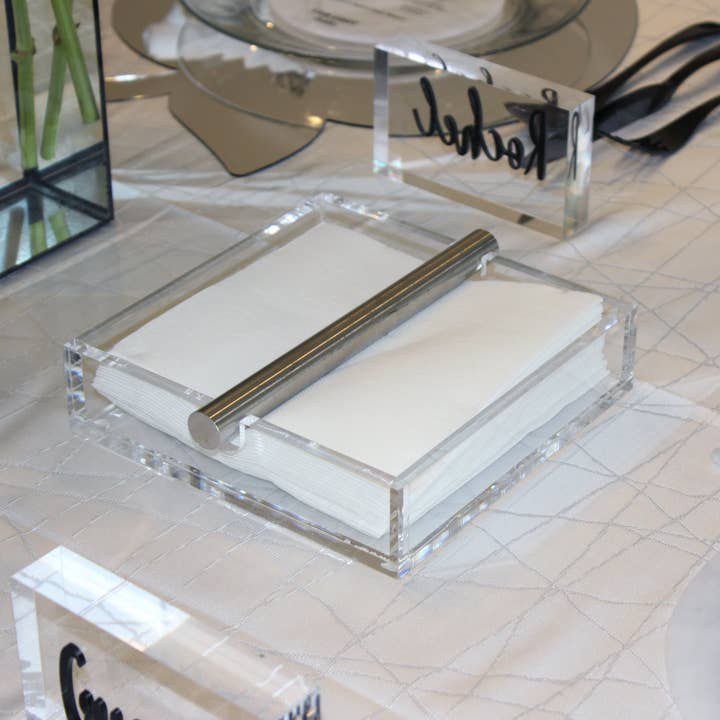 Waterdale Collection - Wholesale Napkin Holder - MetaLucite Dowel Napkin Holder