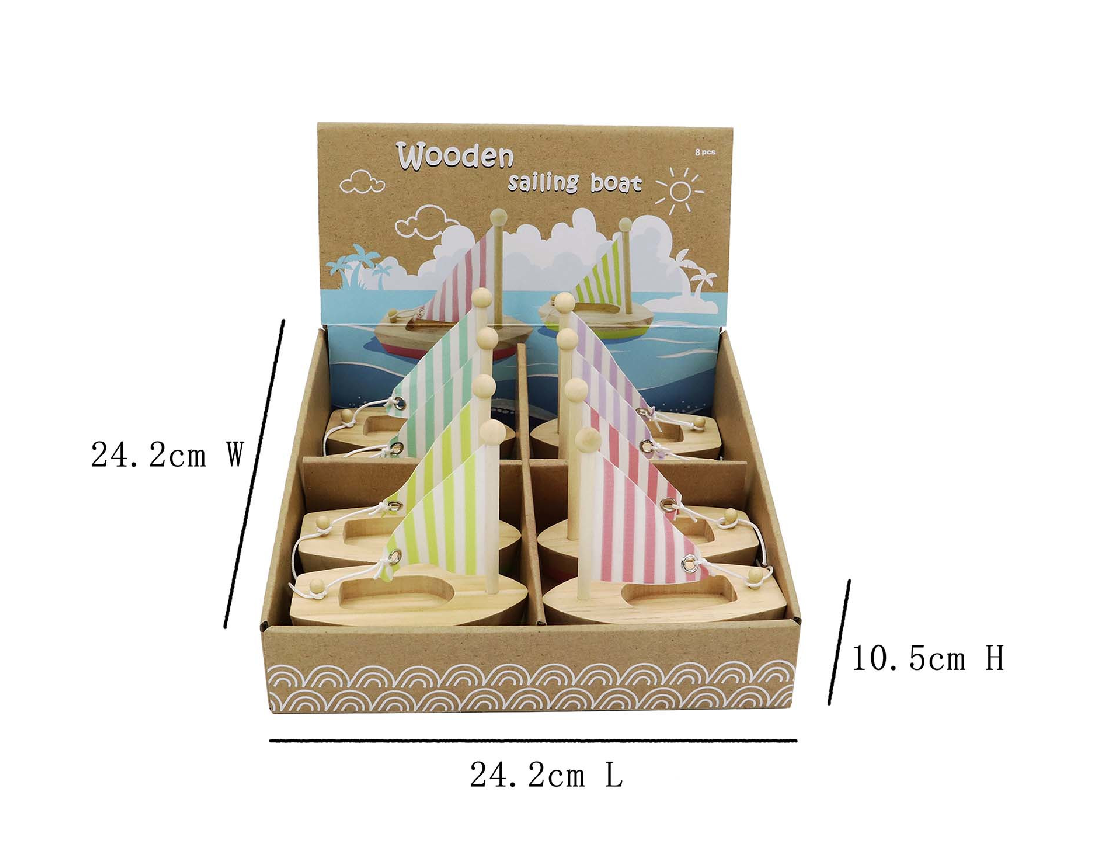 ToysLink - Wholesale Wood toy – Child - Wooden Toy Sail Boat2
