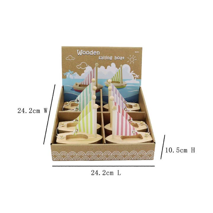 ToysLink - Wholesale Wood toy – Child - Wooden Toy Sail Boat2