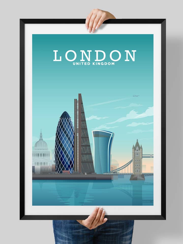 London 2, England Travel Print for wholesale by Hillview Prints