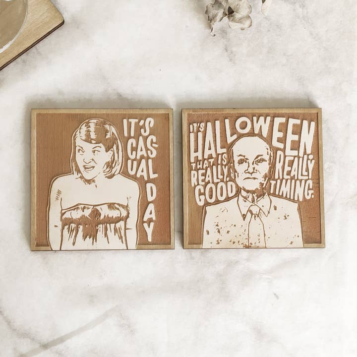 Studio Rima - Wholesale Coasters - Set of 12 The Office Wooden Coasters - TV Show - Cinema Gift5