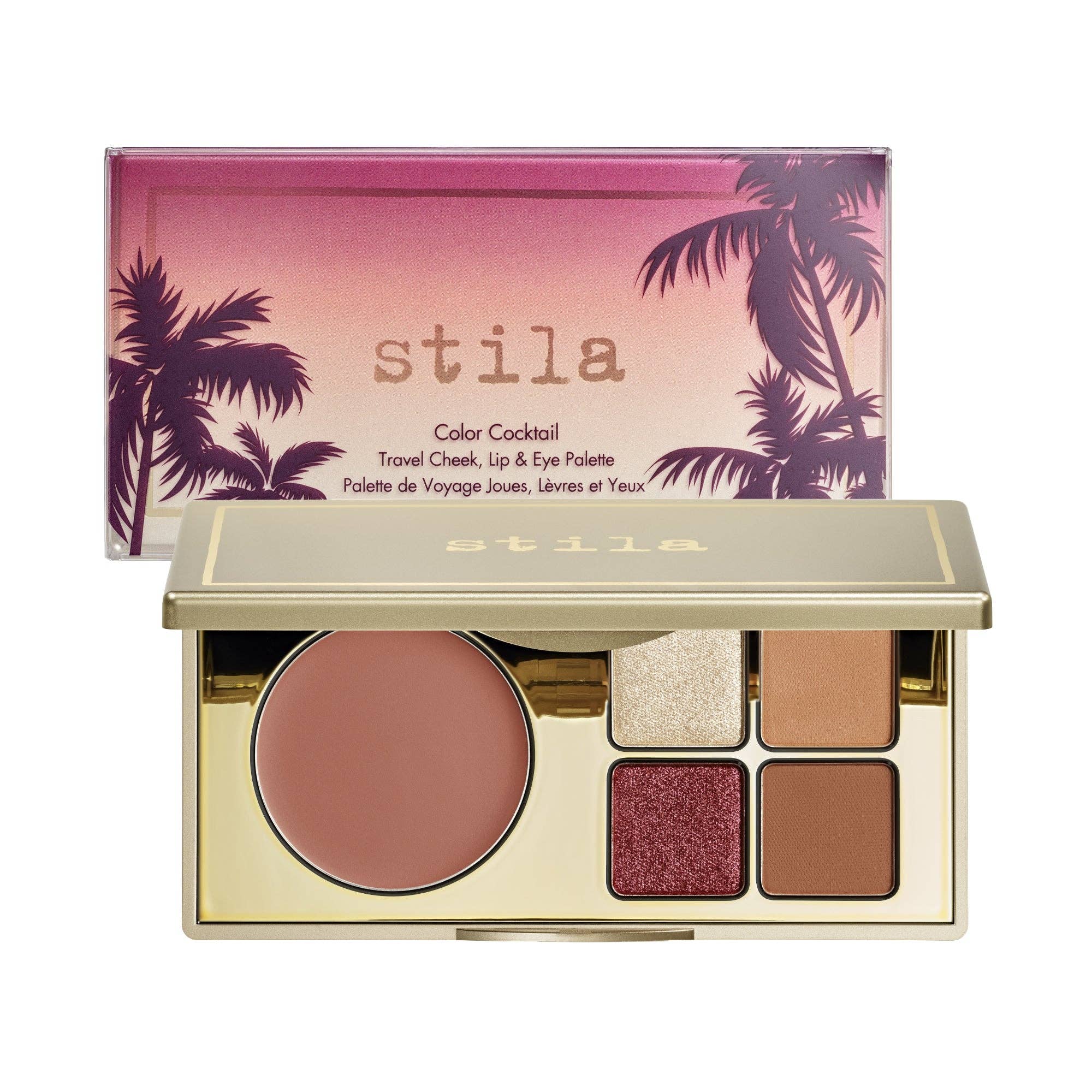 Beauty Goddess - Wholesale Face make-up palette - Stila Color Cocktail Travel Cheek, Lip & Eye Palette - Malibu Sunset2