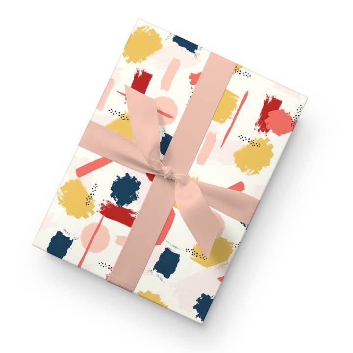 Dahlia Press - Wholesale Flat Wrap - Paint 1 (Swash) - Gift Wrap (Single Sheets)1