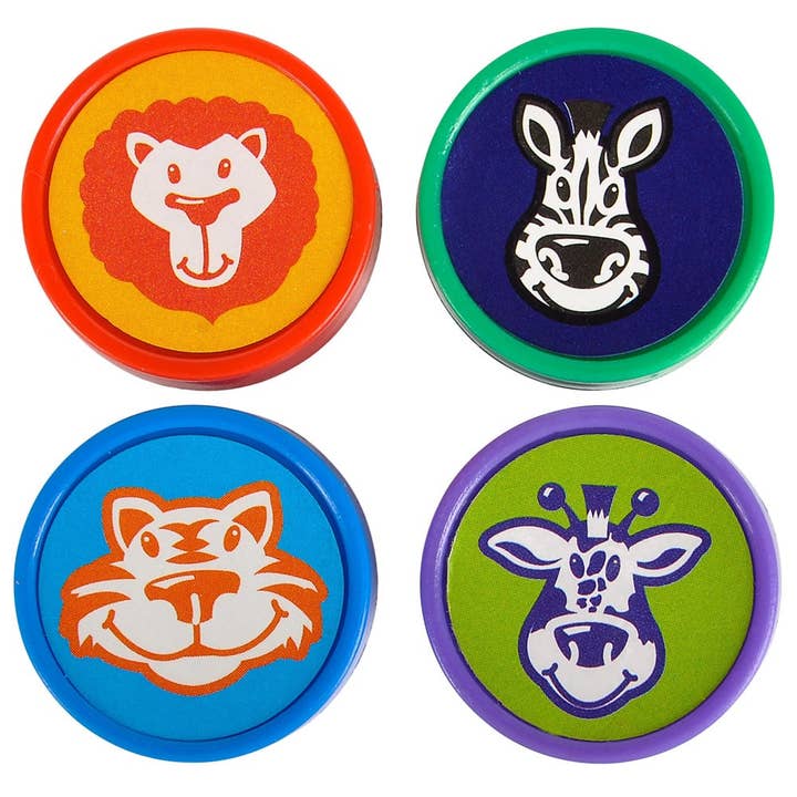 La Luna Bella - Toys - Wholesale Classic toy – Kids - 1.4" ZOO ANIMAL STAMPER LLB kids toys1