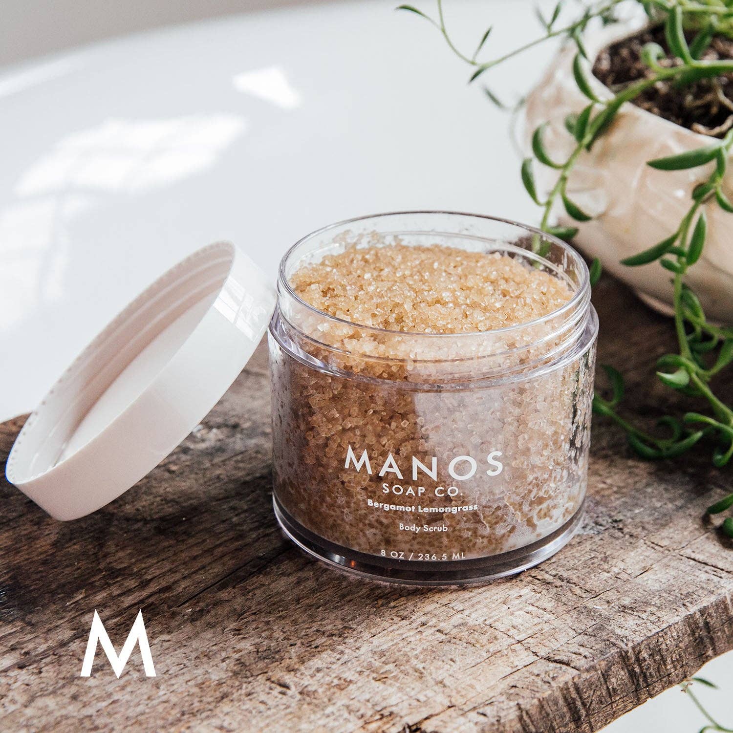 Manos Soap Co. – wholesale Body scrub/exfoliant – Bergamot Lemongrass Sugar Body Scrub6