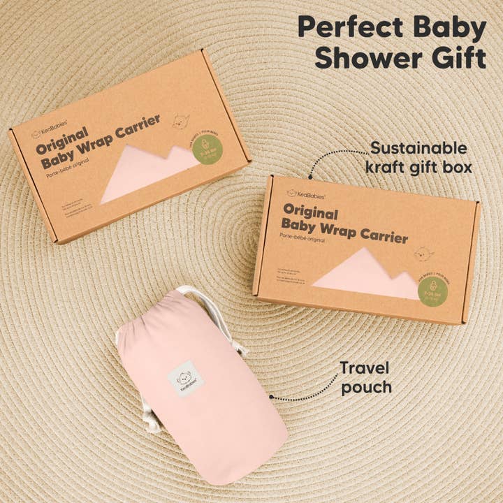 Rose poussiéreux KeaBabies Écharpe porte-bébé originale en vente sur Faire8