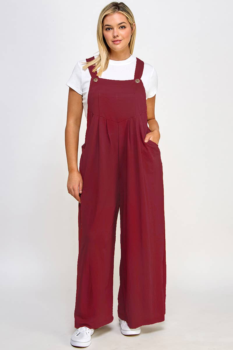 Haute Fox Plus Size & Contemporary - Vente Salopette – femme - Salopette grande taille plissée avec poches - JK18514-JS5