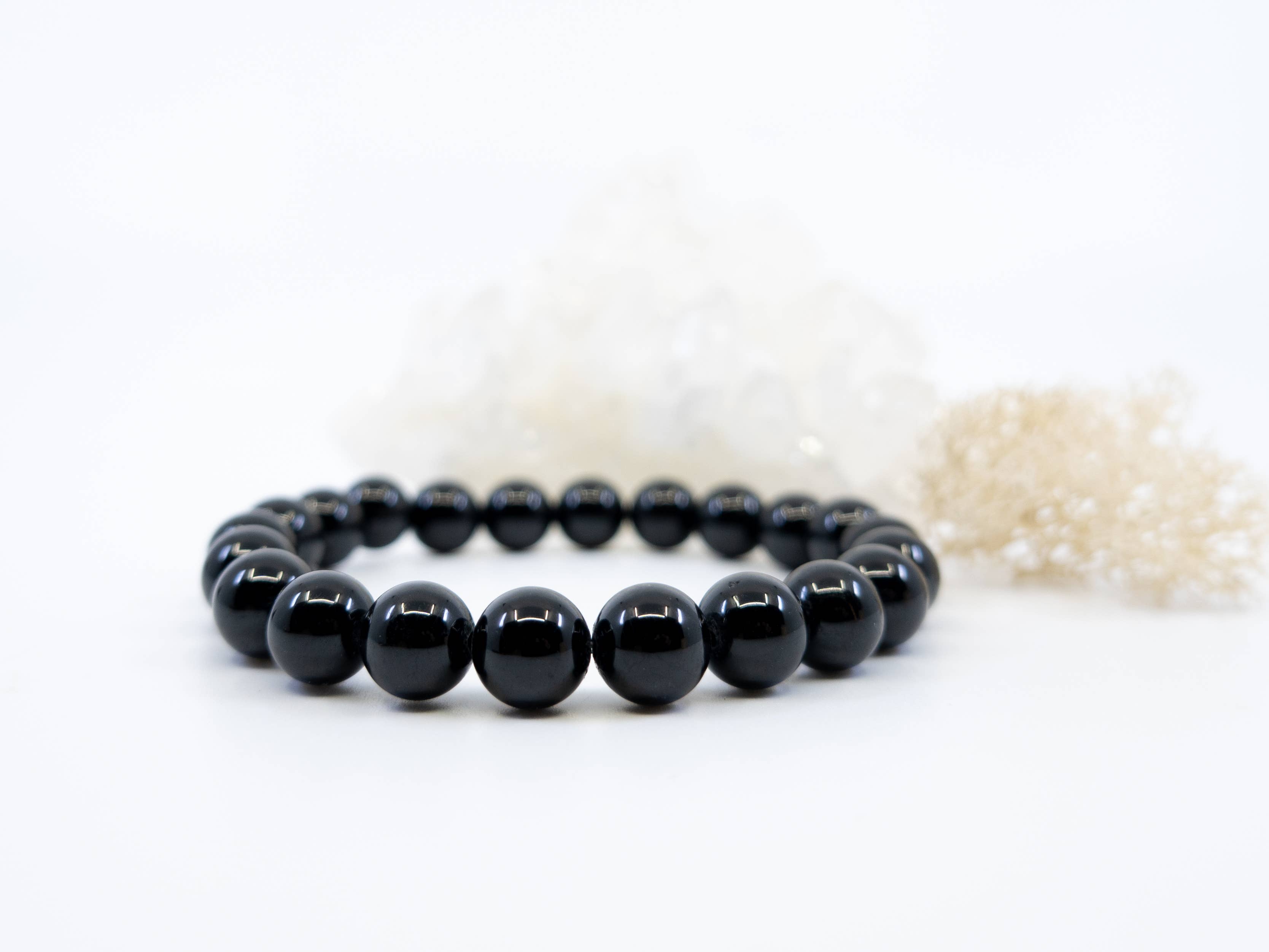 Celestial Habit - Wholesale Beaded Bracelet - Gemstone Energy Stretch Bracelets ~ Black Tourmaline2
