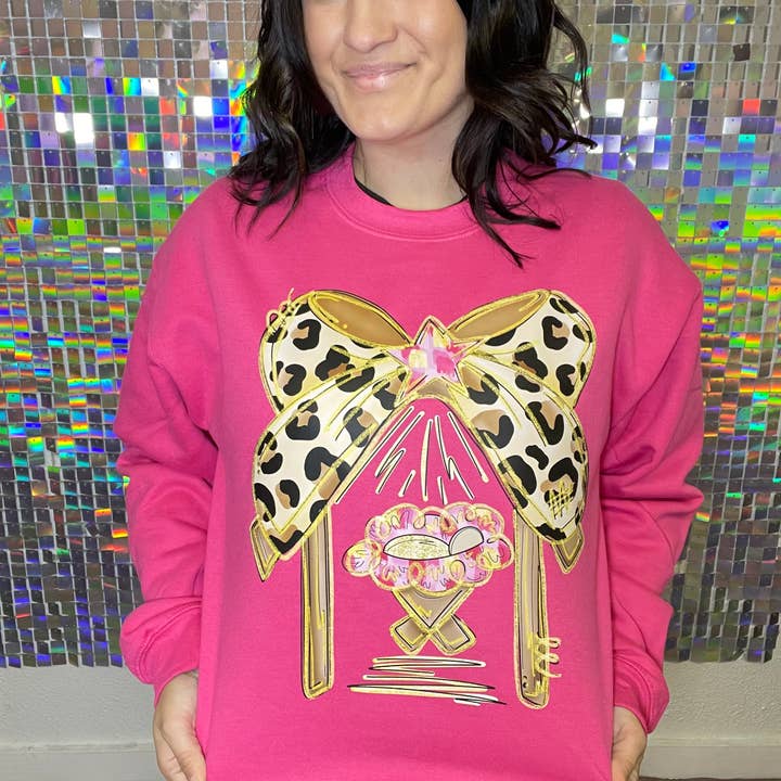 Gildan Heliconia Leopard Manger Graphic Crewneck for wholesale on Faire