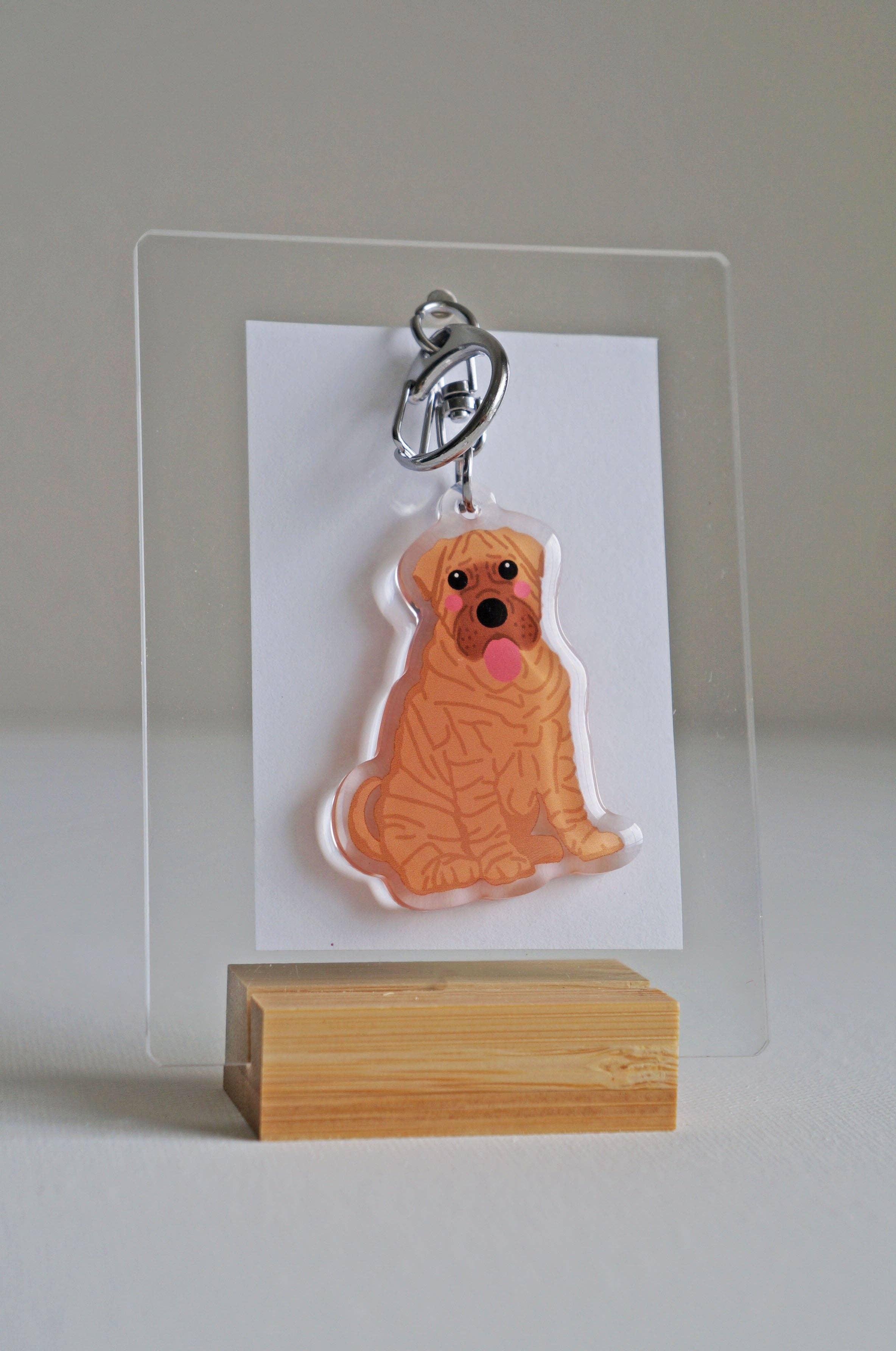 kiwi & WILLOW - Wholesale Keychain - Unisex - Shar Pei Epoxy Keychain0