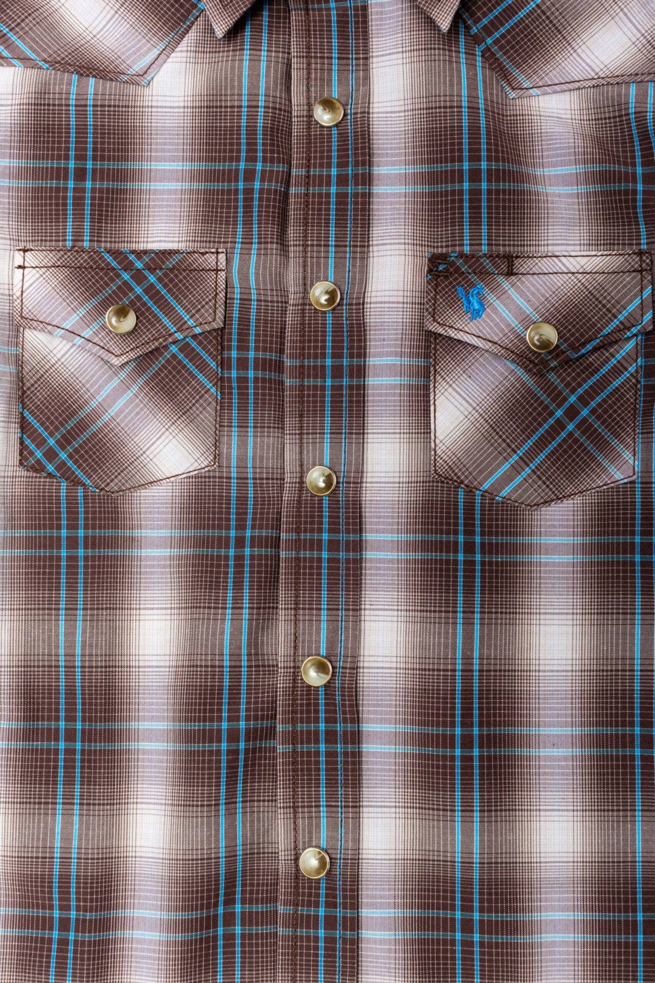 Rodeo Clothing – Großhandel Hemd mit Button-down-Kragen – Kinder – RODEO CLOTHING KARIERTE WESTERN-LANGARM-SNAPSHIRTS FÜR KINDER1