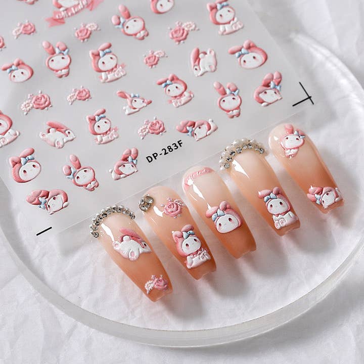 Hello Claws | Cartoon Melody Nail Deco Sticker for wholesale by LULUFUNSTUDIO