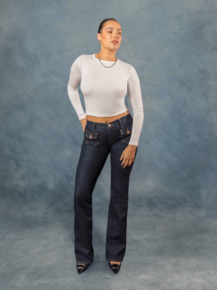 ALEX BOOTCUT JEANS / RINSE INDIGO for wholesale by Yoga Jeans