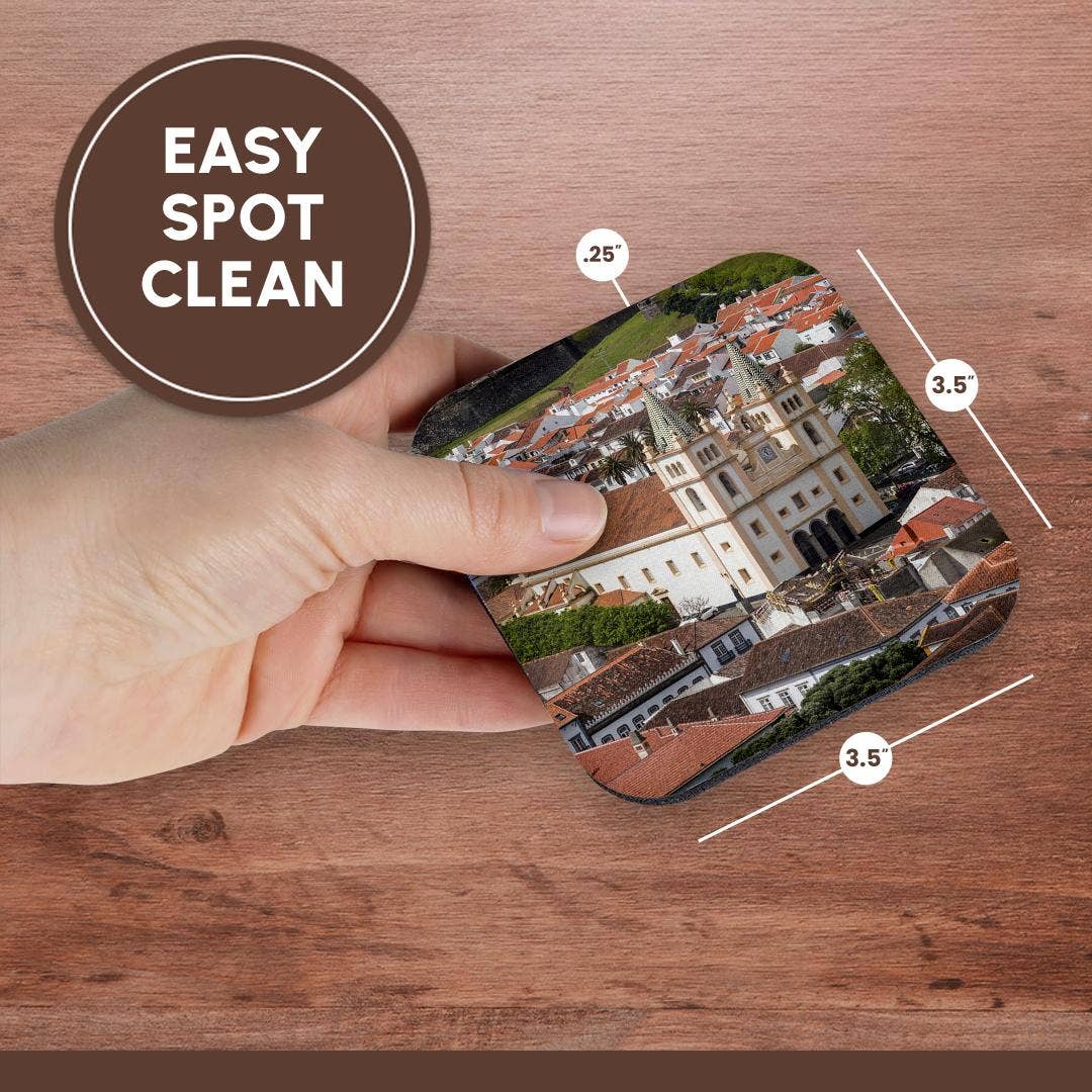 3dRose - Wholesale Coasters - 3dRose, Portugal, Azores Terceira Island, Santissimo Salvador da Se cathedral, Coaster13