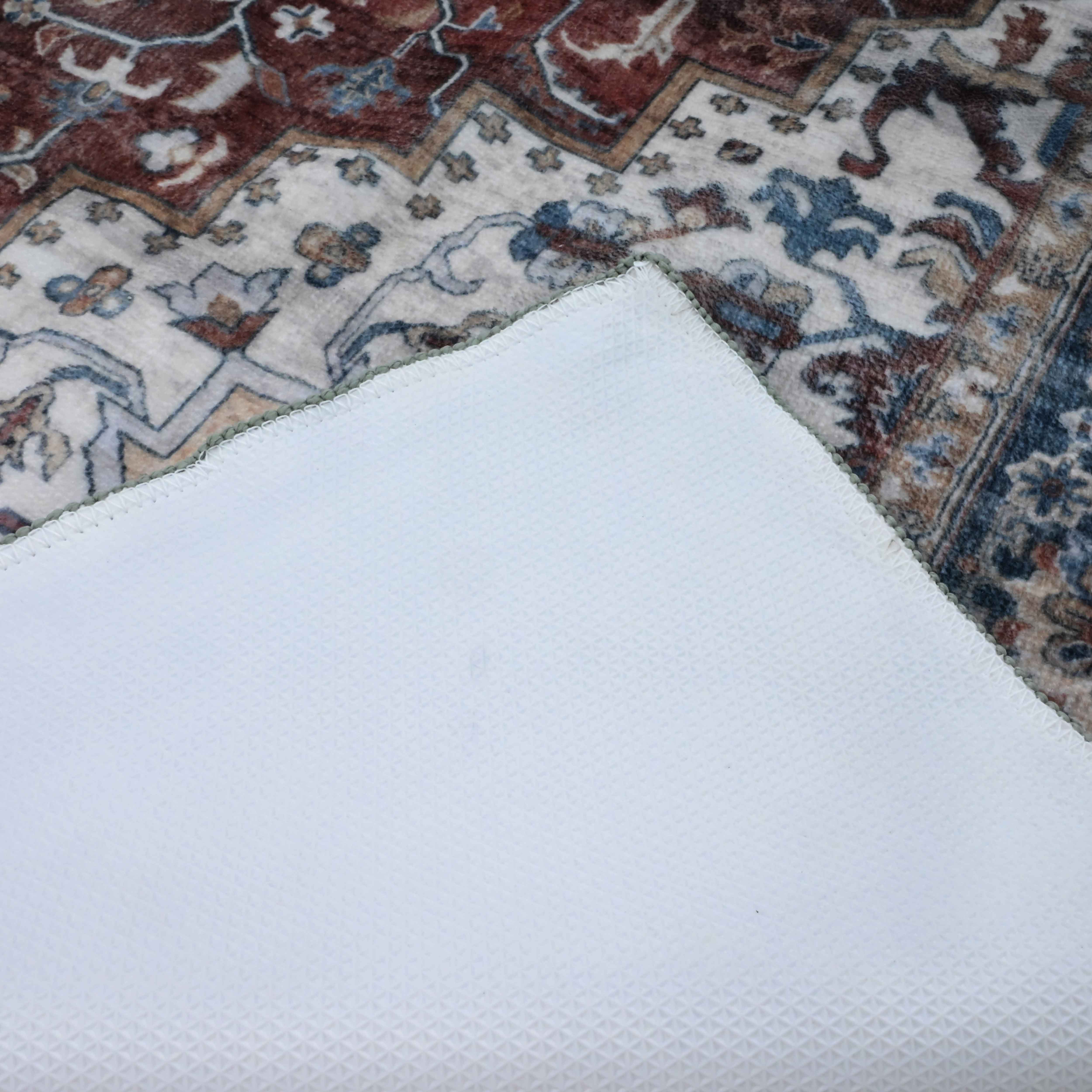 Bed Bath Fashions - Wholesale Area Rug - Bibb Home Washable Flannel Printed Accent Rug with Latex Bac33