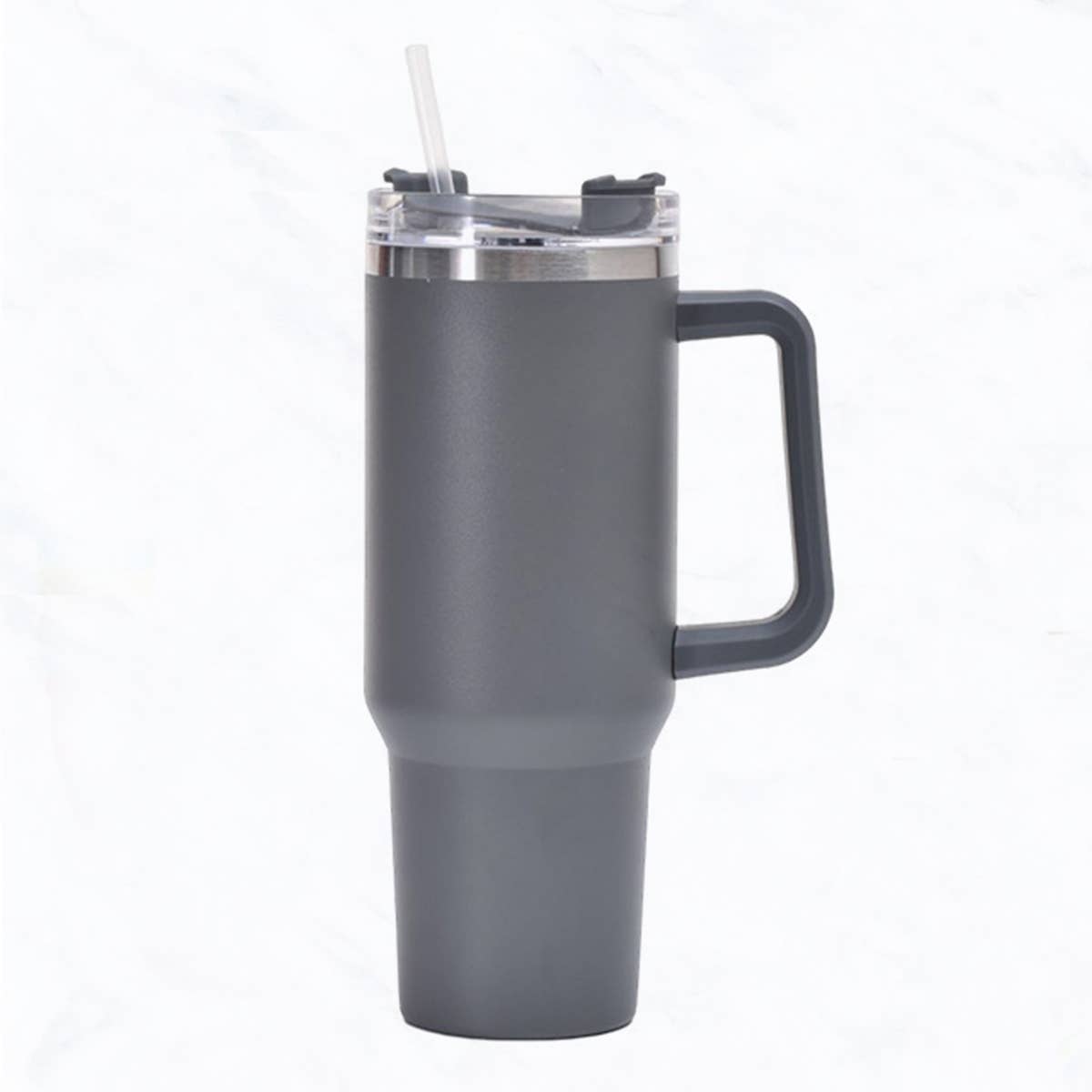 Suzie Q USA - Wholesale Insulated Mug/Tumbler - 40 oz, Stainless Steel Tumbler with Handle, Straws Include17