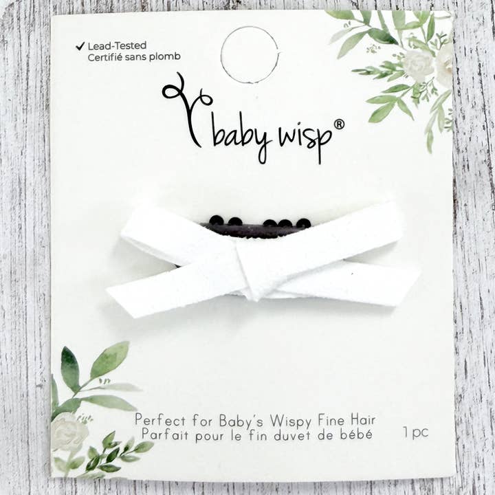 Tiny Infant Bow Hair Wisp Clip for Fine, Wispy Baby Hair for wholesale by Baby Wisp