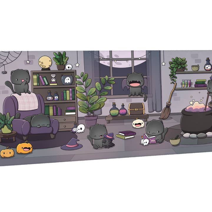 Hexenkatze | Schreibtischunterlage für den Großhandel von CutieSquad