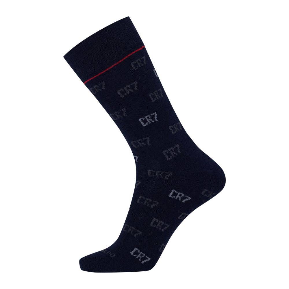 CR7 Underwear - Vendita all'ingrosso Calzini - Uomo - CR7 Calzini Uomo Sfondo Nero e CR7 Grigio - Confezione da 3 Paia1