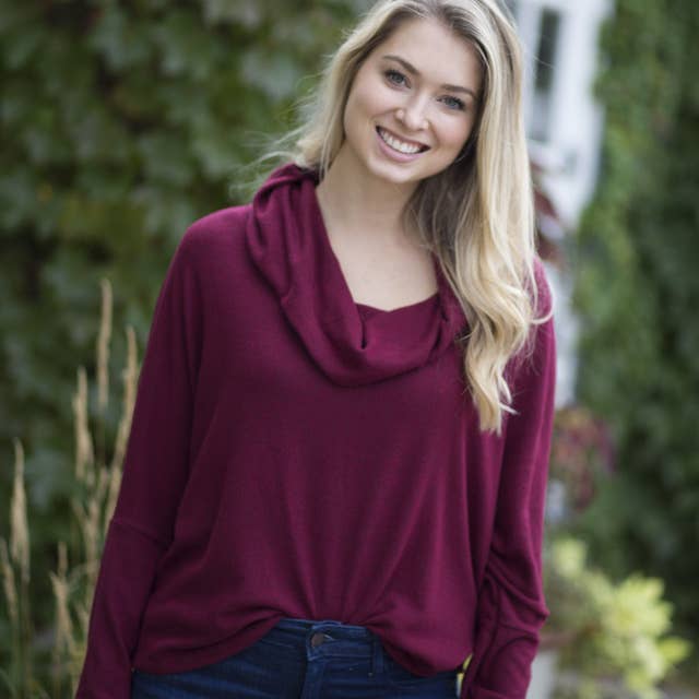 W-381-Borgoña para venta al por mayor de Lou & Co