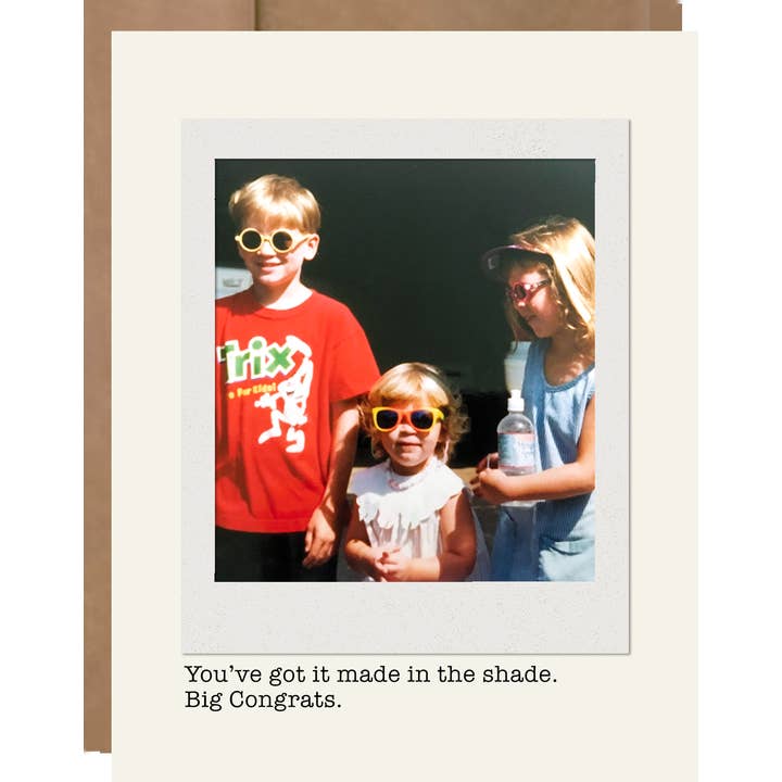Made in the Shade - Carte de Félicitations pour la vente par Heavenly Debbie
