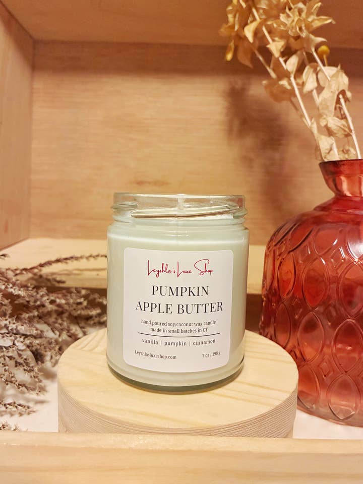 PUMPKIN APPLE BUTTER 7 OZ. CANDLE for wholesale by Leyshla's Luxe Shop
