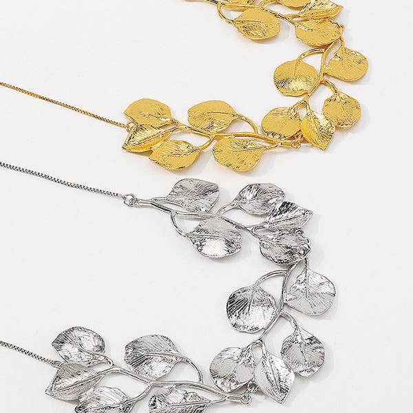 VividLux – Engroshandel Halskæde med vedhæng – Leaves Shape Ensfarvede halskæder Tilbehør10