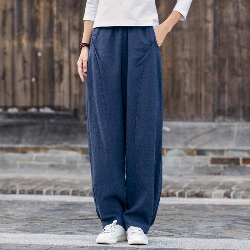 UZ Wholesale Store - Wholesale Pants - Women's - Lightweight Casual Lantern Pants in Solid Color7