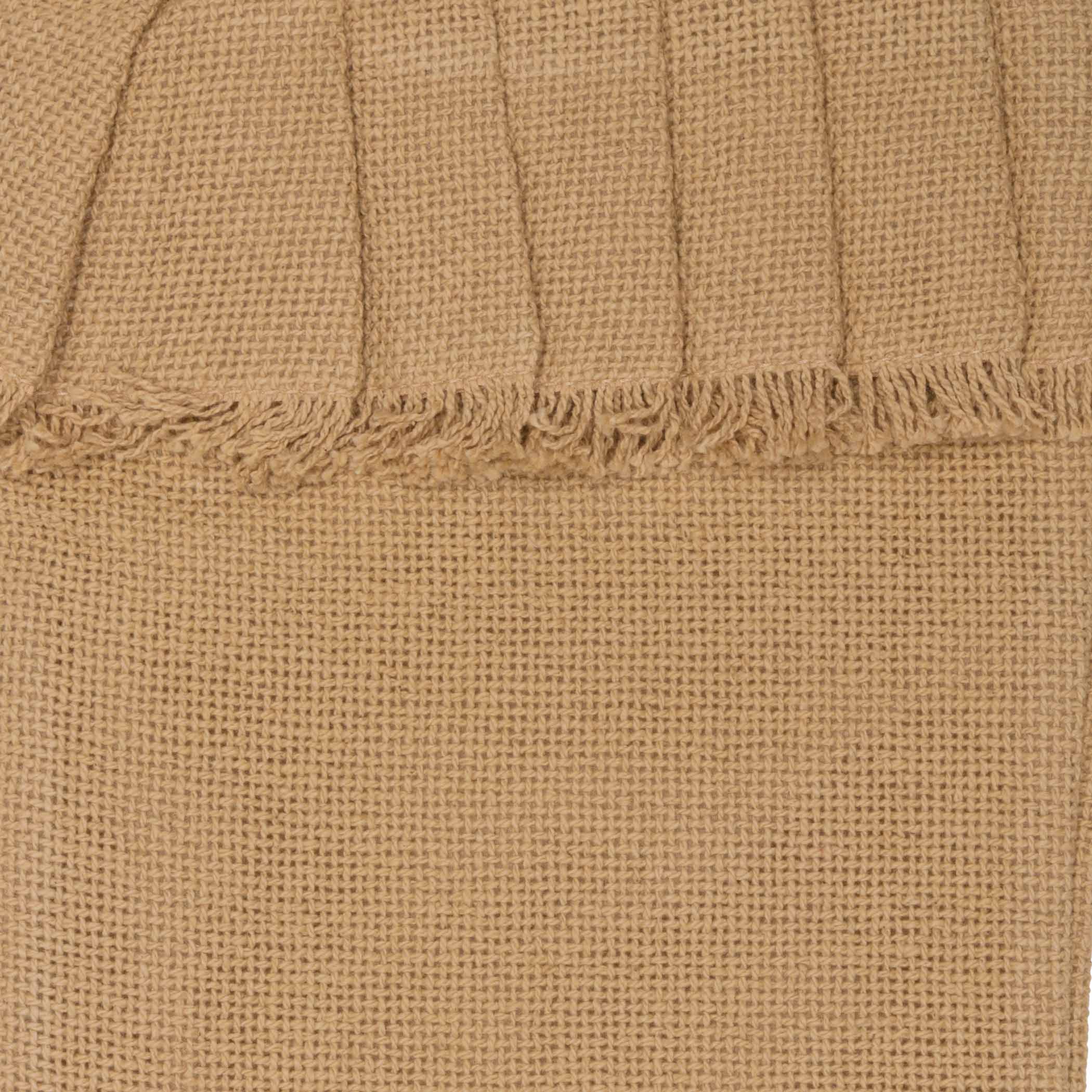 VHC Brands - Vente Collants festifs - Bas à volants en toile de jute naturelle festive 11x154