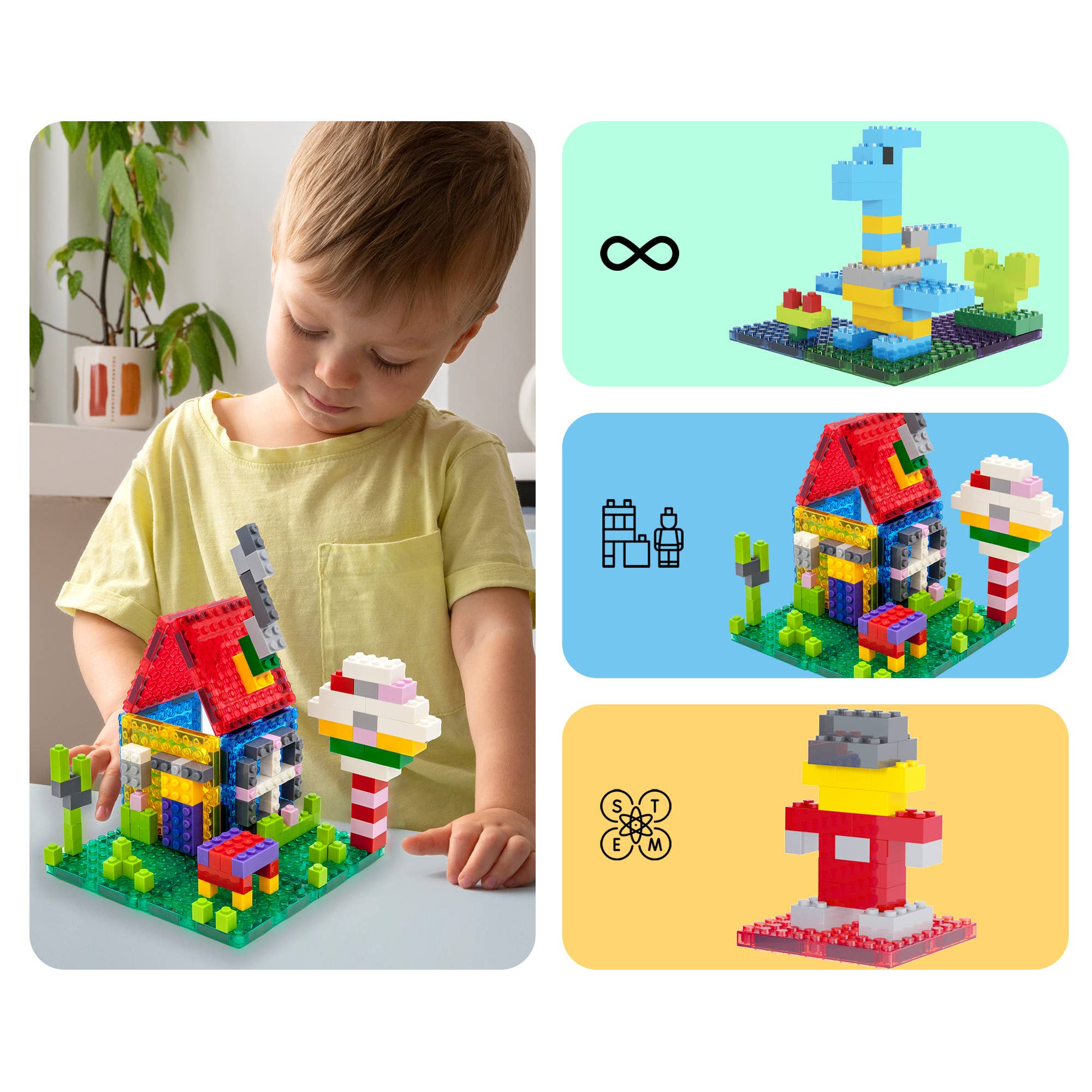 PicassoTiles - Wholesale Building Set - Kids - PicassoTiles 259pc Brick & Magnetic Tile Building Set5