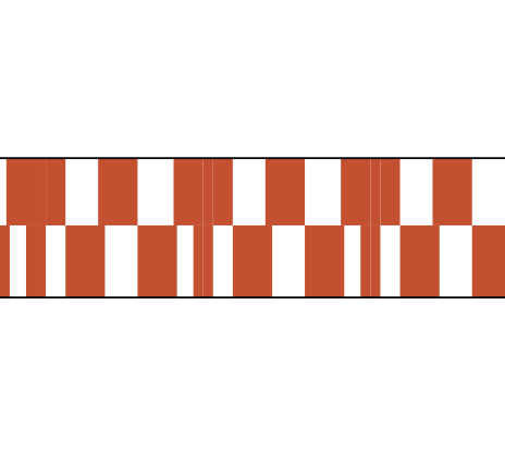 Kinshipped - Wholesale Washi Tape - Cinnamon Missmatch Tile 50m Paper Tape1